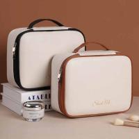 Bolsa cuadrada de cuero PU para cosméticos, almohada con cremallera desmontable, bolsa de maquillaje, organizador de artículos de tocador, bolsa de viaje de estilo coreano - details 8