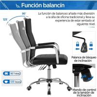Silla de Oficina Ergonómica Silla con Resalto Alto Capacidad de Carga de 136 KG - details 14