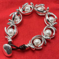 Pulsera de Lujo para Mujer UNOde50 2025 Accesorios de Fiesta de Alta Calidad Regalos Exquisitos - details 1