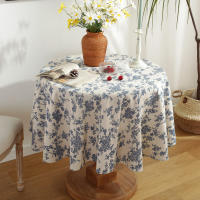 Mantel de poliéster con borde de encaje, cubierta rectangular a prueba de polvo con borlas, para cocina, mesa de comedor, decoración del hogar - details 23