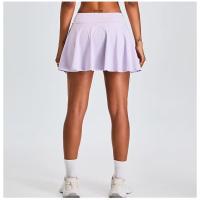 Falda de tenis plisada de línea A, pantalones cortos deportivos de cintura alta, falda para mujer, gimnasio, ejercicio, deportes, falda para correr, ropa deportiva ligera - details 6