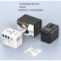 Nuevo enchufe de conversión 3usb Travel multinacional enchufes de conversión creativos tipec multinacional enchufes - details 9