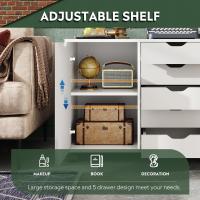 Cómoda con puerta, gabinete de almacenamiento móvil, soporte para impresora para oficina en casa - details 4