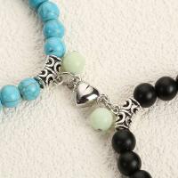 2 pulseras magnéticas de amistad de amor para parejas a juego, joyería de cumpleaños para mujeres y niñas - details 3