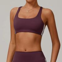 Sujetador deportivo de alto soporte con cuello en U y espalda en Y, ropa deportiva gruesa para mujer, Top deportivo - details 3