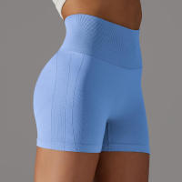 Hamidou pantalones cortos de Yoga para mujer, Shorts de Fitness para correr, ciclismo, transpirables, cintura alta, entrenamiento, gimnasio, Verano - details 81