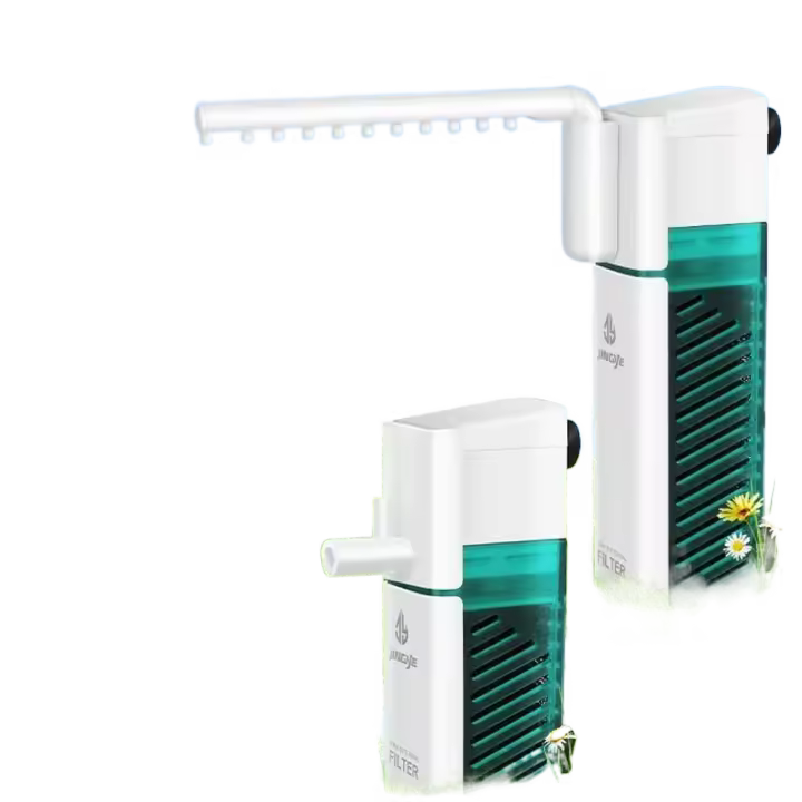 Filtro de tanque de peces ajustable 3 en 1, purificación de agua, circulación, generación de oxígeno, filtro sumergible, plástico montado en la pared - 1
