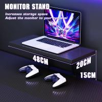 Mesa de Juego en Forma de L 130x130cm Soporte para Monitor Soporte para Auriculares - details 64