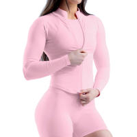 1 top de yoga para mujer con cremallera dinámica sin costuras, color sólido, ajustado, traje de fitness suave para mujer, top de yoga, gimnasio, correr, traje de ciclismo - details 11
