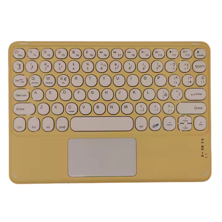 Teclado español inalámbrico con Bluetooth, Touchpad para iPad Pro Air, Xiaomi, Huawei, Samsung, Lenovo, Android, Windows, Tablet - 1