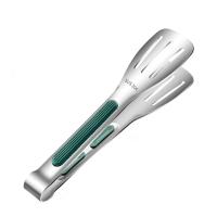 Pinzas de cocina de acero inoxidable con Mango antideslizante verde, pinzas de Metal resistentes, pinzas de cocina duraderas multiusos - details 0