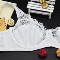 Sujetadores para mujer, lencería, Top, sujetador de encaje femenino con aros, sujetador de talla grande, perspectiva, ropa interior Sexy, copa B C D DD E F - details 11