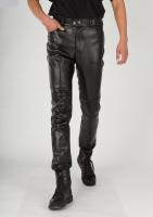 Pantalones de cuero de otoño e invierno para hombres jóvenes, nuevo estilo, cremallera, corte ajustado, diseño adelgazante de gran tamaño, motociclismo - details 2