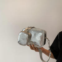 Bolso bandolera pequeño de piel sintética para mujer, bolso de hombro dorado, bolso de diseñador, bolsos de moda - details 15