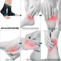 Tobillera deportiva para fascitis Plantar, Protector de tobillo para el dolor de talón, 1 par - details 3