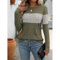 2025 Camiseta de Manga Larga para Mujer, Moda Otoño Invierno, Top de Cuello Redondo, Ropa Popular Coreana para Mujeres - details 19