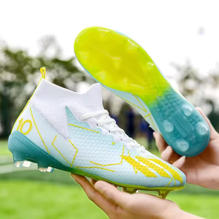 Zapatos de fútbol juvenil para césped para hombres y mujeres, zapatos deportivos TF para interiores con clavos antideslizantes de cinco lados - 1