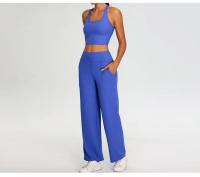 Conjunto de Yoga de Alta Cintura para Mujer Ropa Deportiva de 2 Piezas para Correr y Fitness - details 0