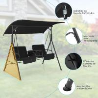 Bolsa Térmica Exterior para 2 Personas Columpio de Jardín con Toldo Ajustable y Cojines Extraíbles - details 14