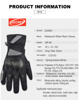 SUOMY-Guantes Térmicos impermeables para hombre y mujer, manoplas de invierno para Motocross, resistentes al viento, WP-06, 100% - details 2