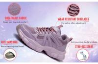 Zapatos de trabajo con punta de acero para mujer, calzado de seguridad de malla transpirable, botas de trabajo industriales, 35 - details 7