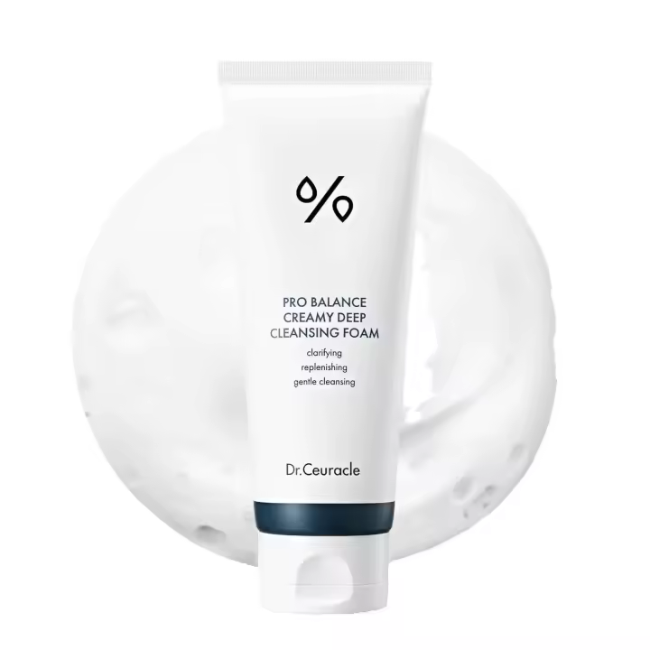 Dr.Ceuracle Pro Espuma de limpieza profunda cremosa (150 ml / 5,07 fl. oz.) - Limpiador facial hidratante diario coreano con 6 probióticos para - 1