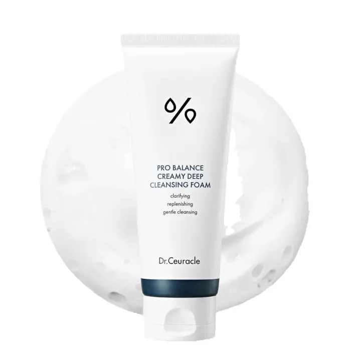 Dr.Ceuracle Pro Espuma de limpieza profunda cremosa (150 ml / 5,07 fl. oz.) - Limpiador facial hidratante diario coreano con 6 probióticos para - 1