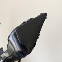 Bolsa de alta costura francesa sandalias de cabeza feminidad socialite encaje puntiagudo tacón fino con zapatillas geniales de tacón alto - details 36