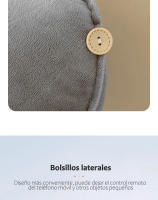 Cojín de respaldo Triangular para sofá, almohada decorativa para cabecera de cama, tumbona, lectura de TV, Lumbar - details 10