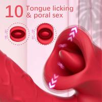 Leten-vibradores consoladores realistas para mujer, vibrador de punto G, lengua, lamiendo pezón, clítoris, estimulador de vibraciones, Juguetes sexuales para adultos 18 - details 1