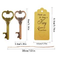 Abridor de botellas de cerveza, llave colgante, regalo de recuerdo de Festival Vintage, decoración de boda, llavero de vino, 1 unidad - details 5
