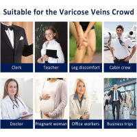 1Pair Sports Calf Compression Socks 20-30 MmHg Knee High Support Stockings Open Toe for Pregnancy, Varicose Veins, Running - details 7