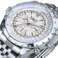 Hombre moda casual hueco multifunción gran dial reloj mecánico automático - details 1