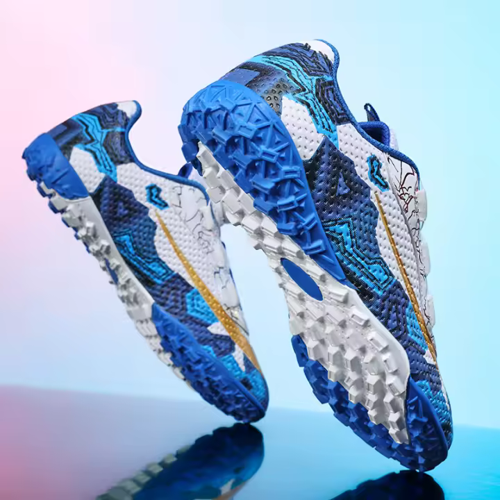 Zapatos de fútbol versátiles, uñas rotas TF, césped artificial para campos deportivos, entrenamiento de competición, antideslizante y transpirable - 1