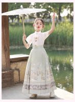 Falda de caballo de alta gama para niñas, Hanfu mejorado Ming mad, ropa fina y antigua para niños, estilo Tang, verano - details 12
