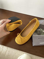 Cabeza redonda boca poco profunda solo zapatos nuevo retro suela suave Doudou zapatos casual fondo plano un pedal ladyshoes - details 31