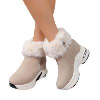 Botas de nieve cálidas para mujer, zapatos cortos con plataforma, moda de otoño e invierno - details 7