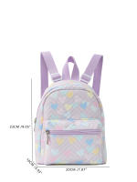 Mochila informal de gran capacidad con bordado simple e impresión, mochila escolar de viaje al aire libre transfronterizo - details 7