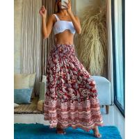 Vestido largo holgado con estampado y cintura elástica para mujer, verano 2025 - details 15