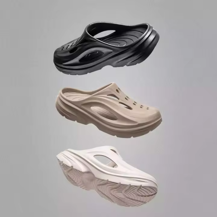 Pantuflas de EVA sin olor para hombre Chanclas con puntera no irritantes y resistentes a la abrasión exclusivas para uso transfronterizo - 1
