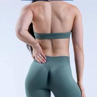 Sujetador deportivo sin costuras para mujer, ropa deportiva de secado rápido con Espalda descubierta, alta elasticidad, a prueba de golpes, para Yoga - details 7