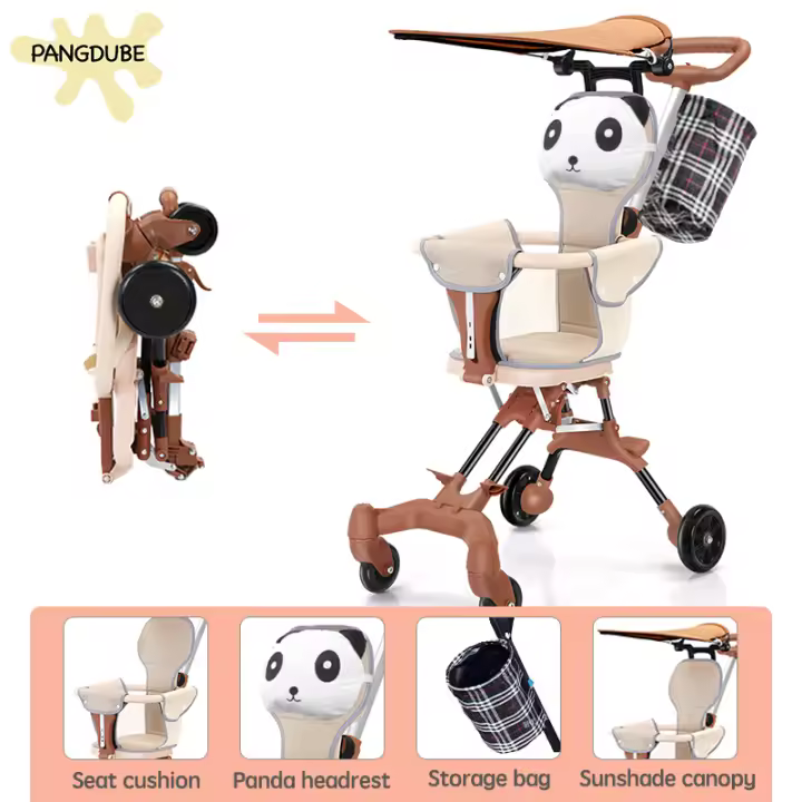 PANGDUBE-cochecito portátil de 3,8 KG para bebé, carrito ligero plegable para niños de 1 a 3 años - 1