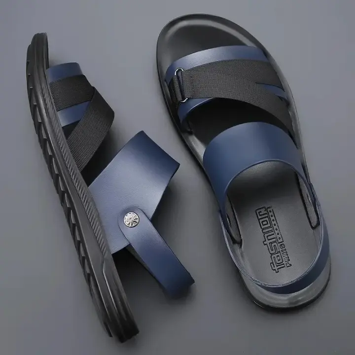 Zapatillas de Moda para Hombre Únicas, Resistentes al Desgaste, Antideslizantes, Estilo Coreano, Ropa Informal Versátil de Fondo Suave - 1