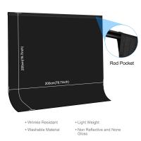 PULUZ-Fondo de fotografía grueso, telón de fondo de tela para estudio fotográfico, 2m x 2m - details 10