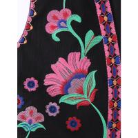 Chaleco Floral bordado Vintage para mujer, chaleco abierto sin mangas, Top corto informal de verano - details 30