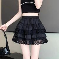 Falda tutú de encaje gótico elástico para mujer, enagua con detalle de malla negra, minifaldas sexys de tul, ropa para fiesta y discoteca, bailarina - details 11