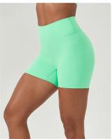 Pantalones cortos deportivos de Yoga, pantalones cortos de cintura alta para realzar la cadera, Fitness, correr, pantalones cortos de 3 puntos, medias de gimnasio de secado rápido - details 1
