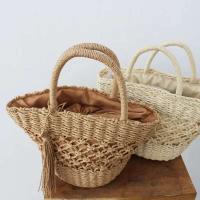 Popular bolso de playa tejido con agujeros de paja para verano, carteras, bolsos de mano profesionales para mujer, bolsos de mano para mujer - details 1