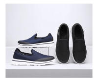 Zapatos de malla tejida con mosca transpirables para hombres, zapatos de tela de suela gruesa de un pedal - details 0