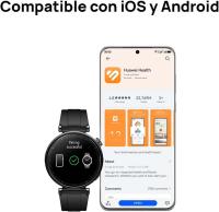 Caliente HUAWEI Watch GT 4 B19F 41mm Bluetooth Smartwatch 1.32 "Pantalla AMOLED Correa de fluoroelastómero - Negro - details 4